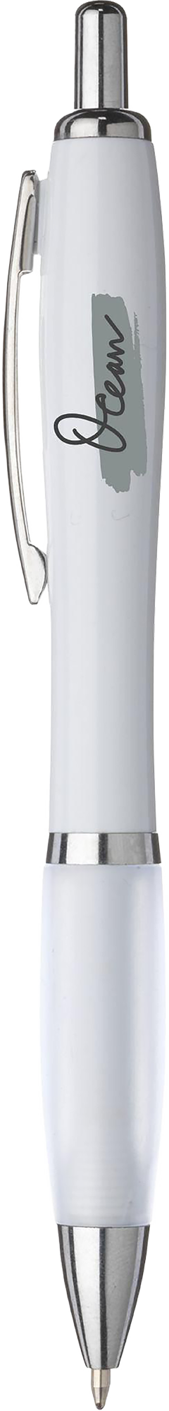 Picture of White pen with coloured grip