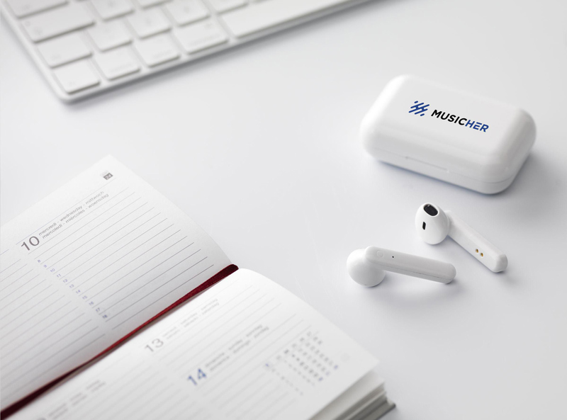 Earbuds in a charging case 263684_002 (White)