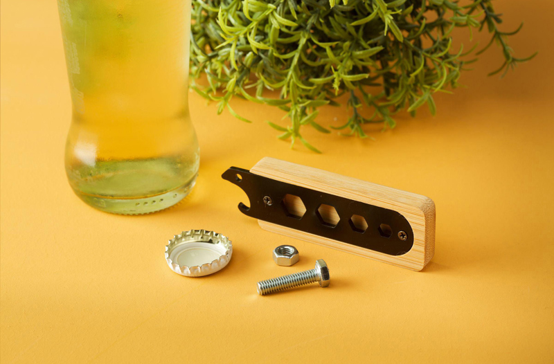 Multi-tool spanner and bottle opener 261874_823 (Bamboo)