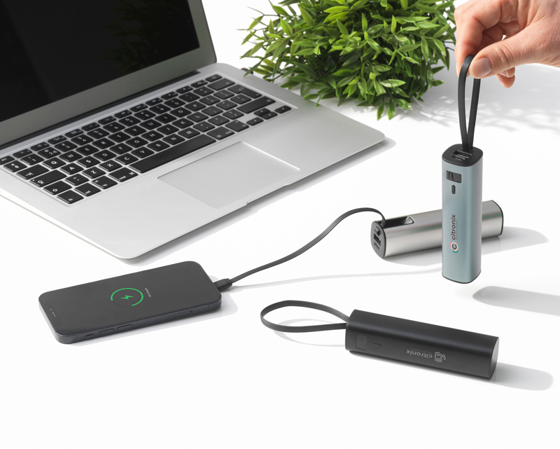 Recycled power bank (5,000mah)  263219_552 (Titanium grey)
