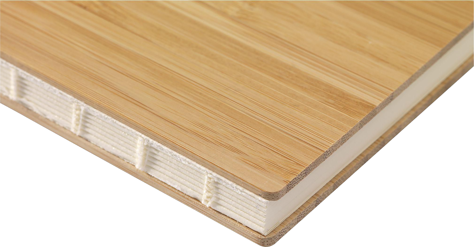Picture of Bamboo notebook with naked spine (approx A5)