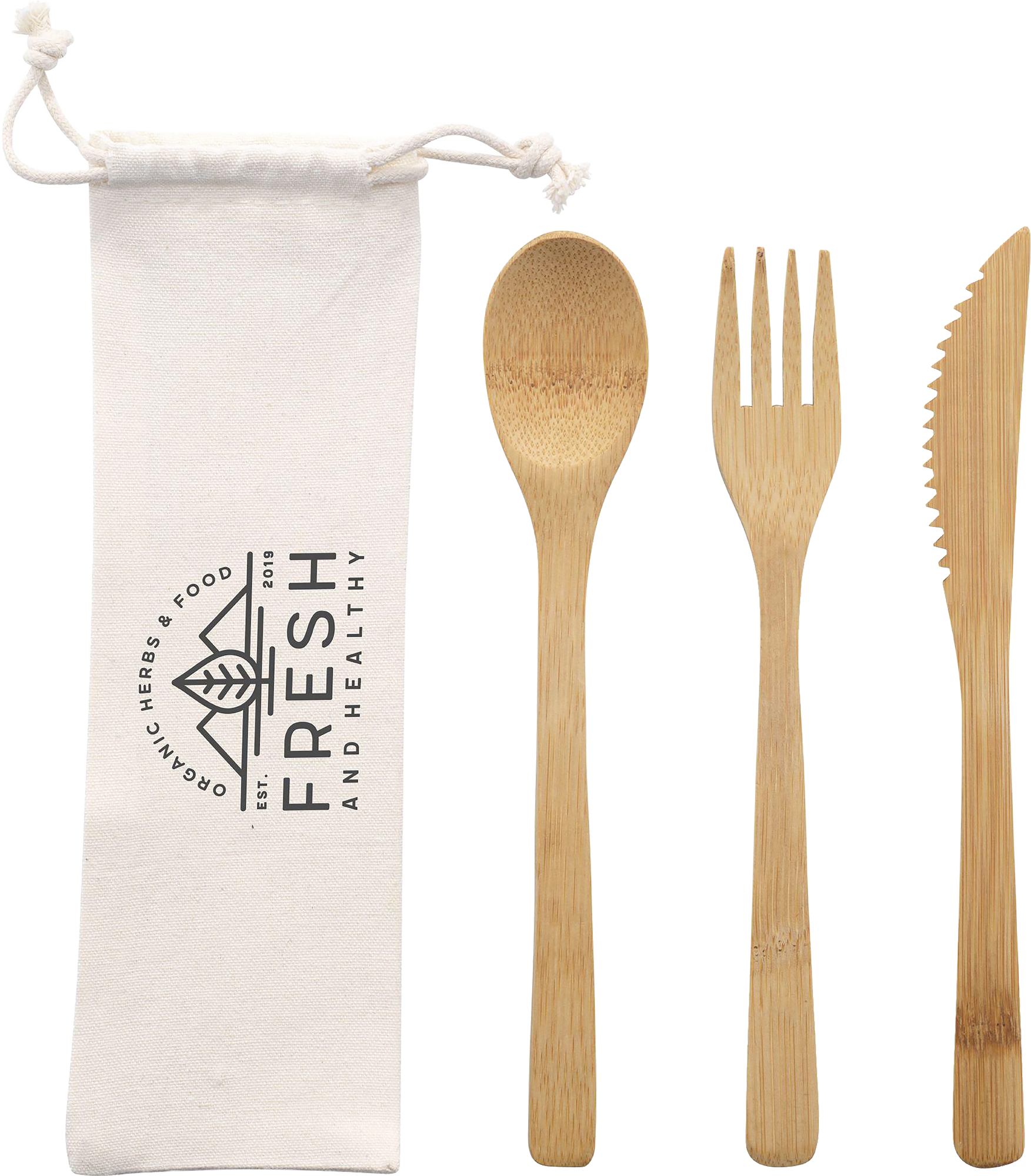 Picture of Bamboo cutlery set