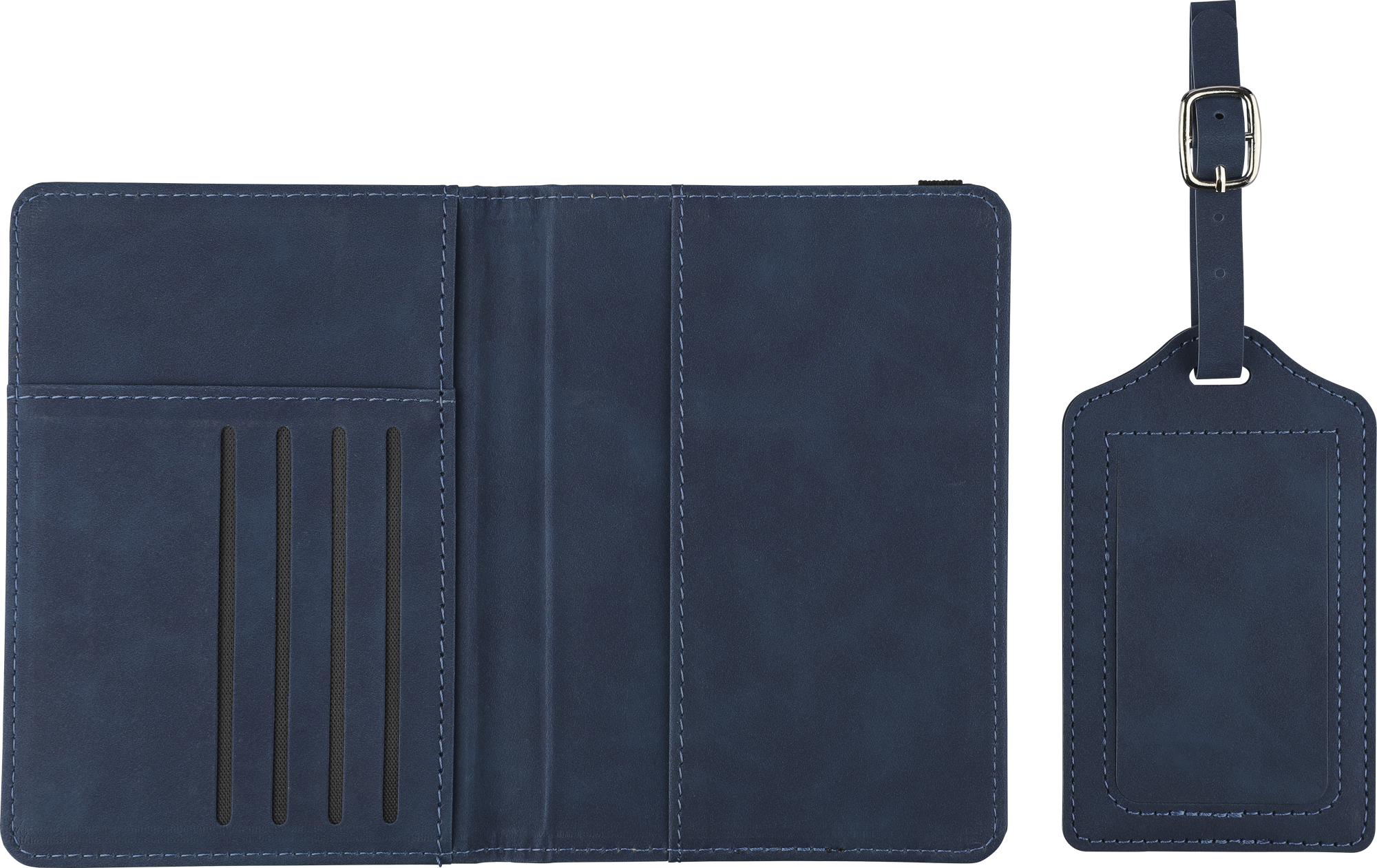 Picture of Recycled PU passport holder and luggage tag