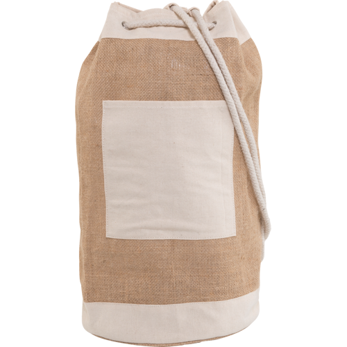 Jute duffel bag