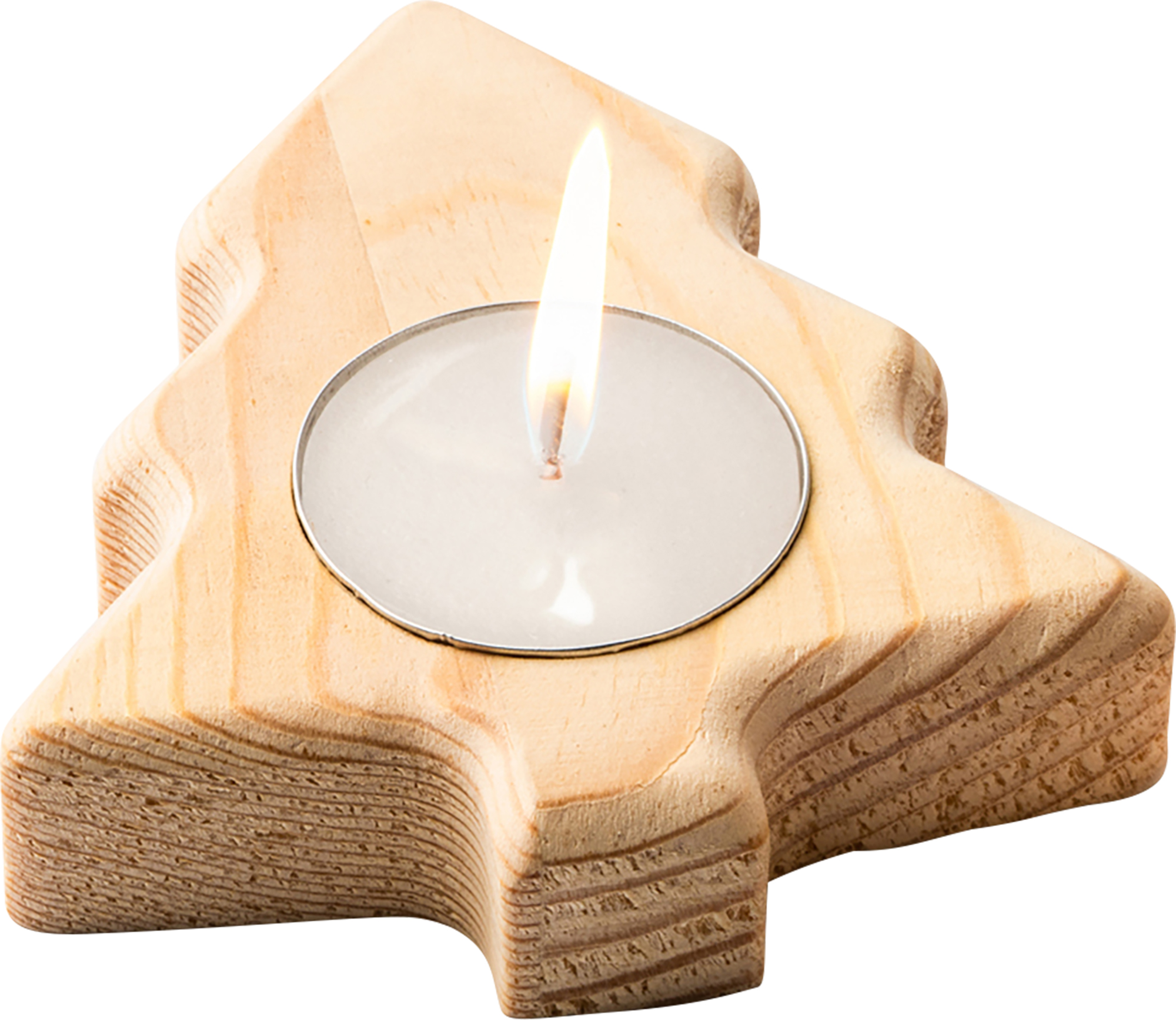Wooden candle