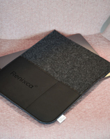 Made recycled leather laptop sleeve 269462_001 (Black)