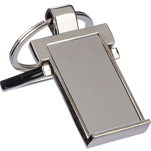 Metal keyring and phone stand