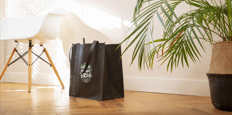 RPET shopping bag (80gsm/2.36oz) 263121_001 (Black)