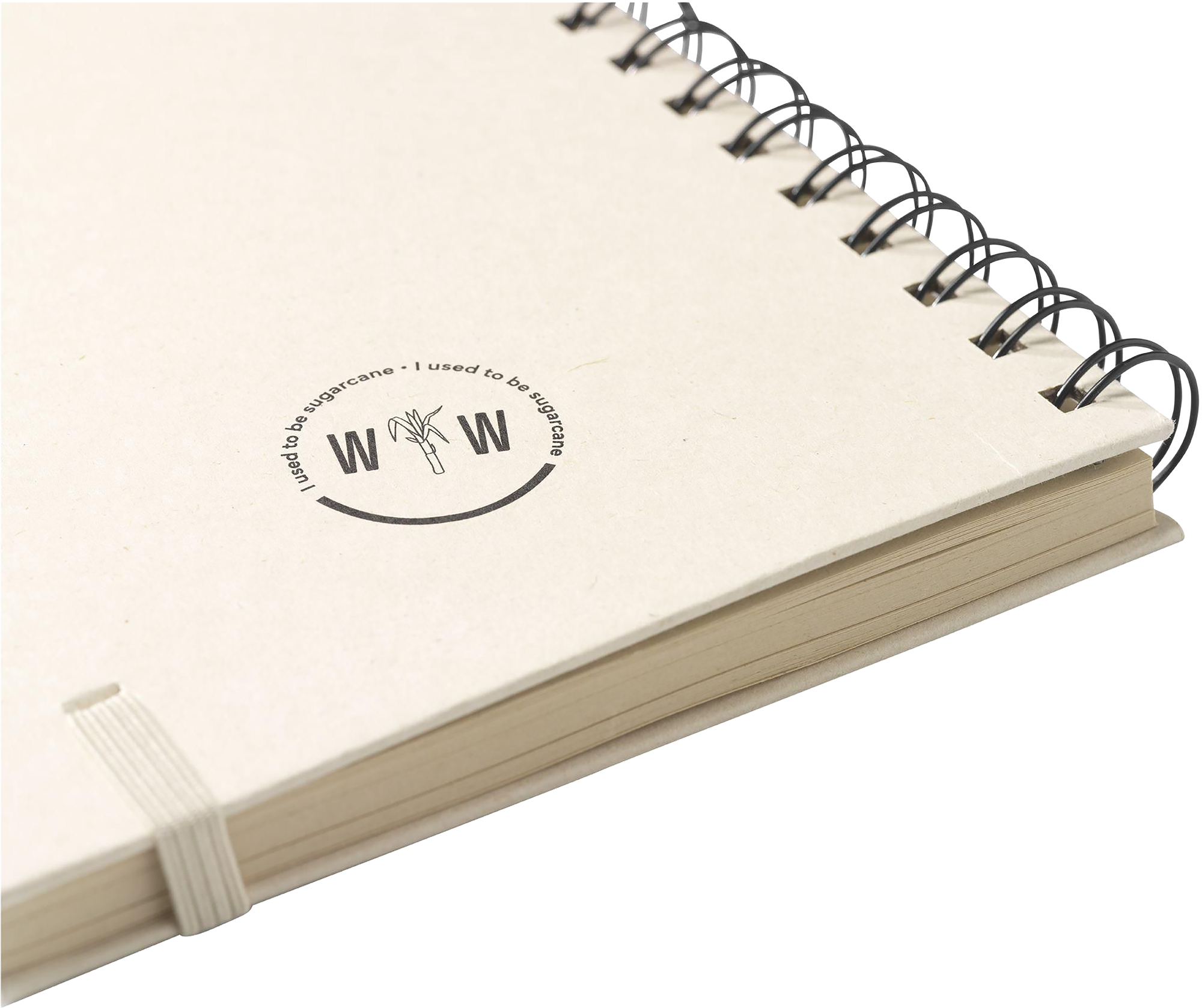 Picture of Sugarcane spiral notebook (approx. A5) 