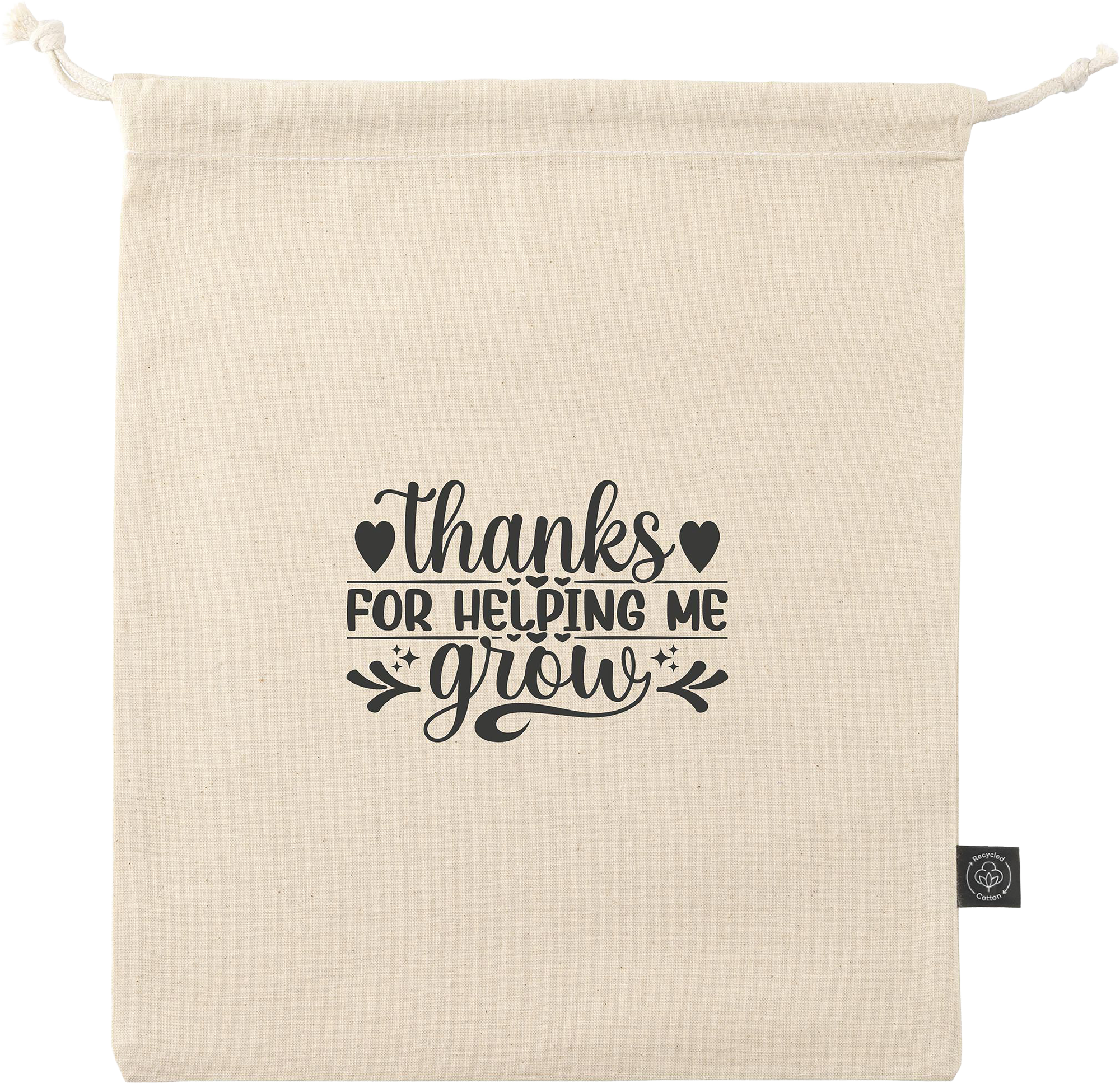 Picture of Recycled cotton gift pouch (150gsm/4.4oz)