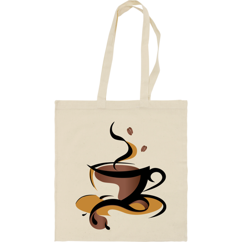 Cotton bag in natural colour. (150gsm/4.42oz)
