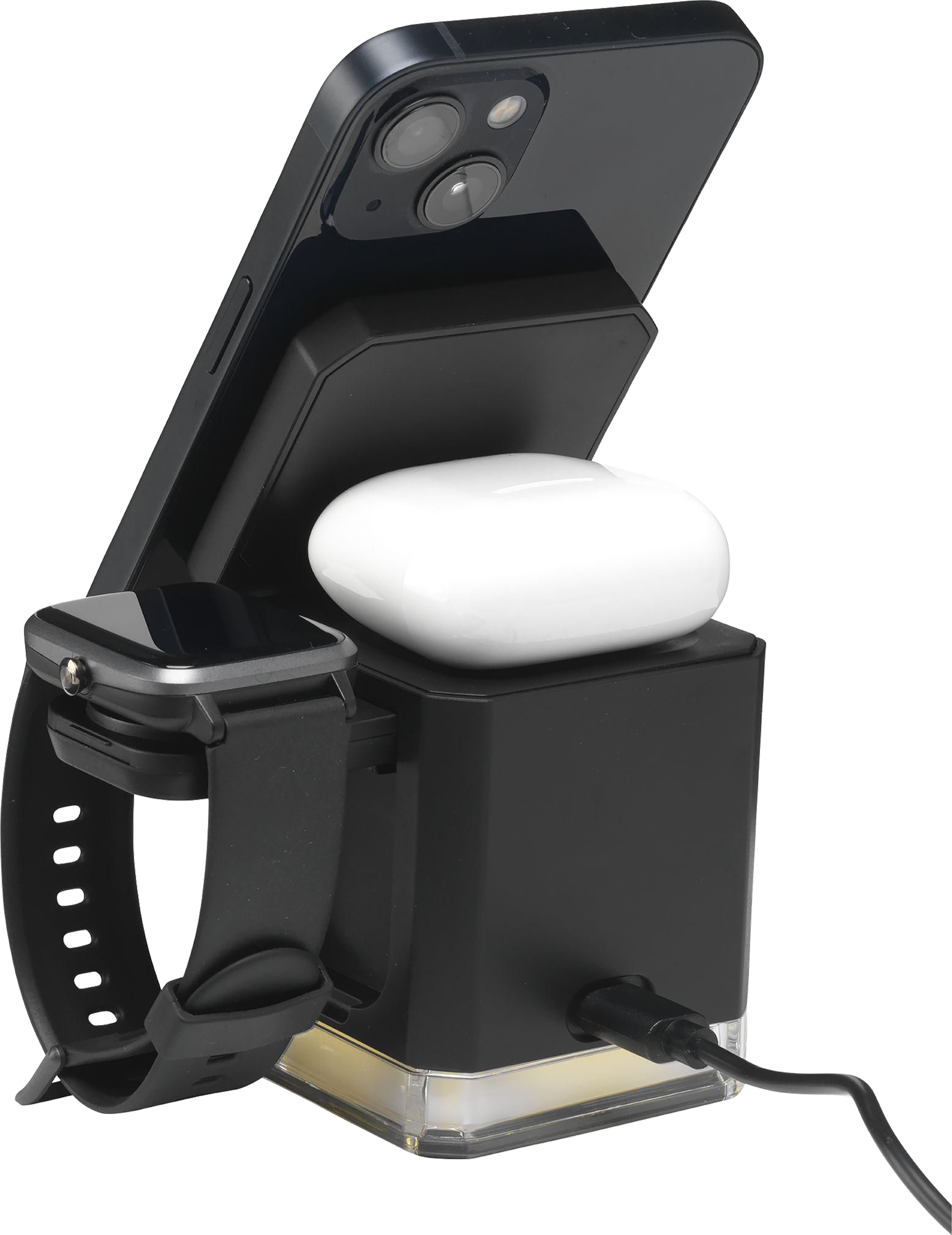 Picture of Cube 3-in-1 recycled ABS charging stand