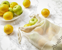 Organic cotton mesh fruit bag (120gsm/3.5oz) 262658_311 (Natural)
