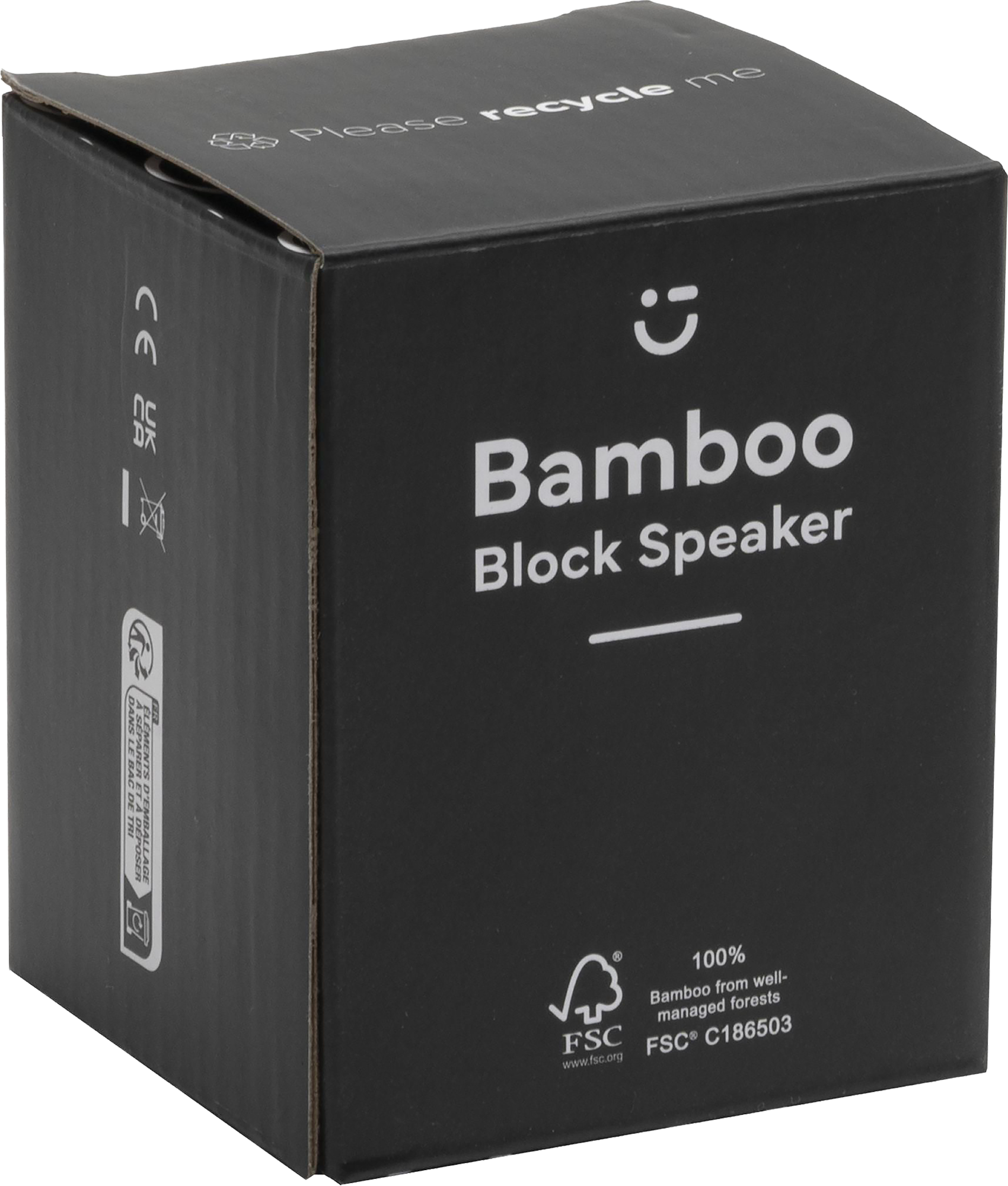 Picture of Bamboo block speaker with wireless charger