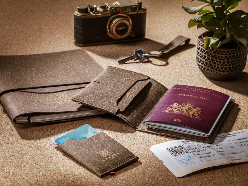 Made recycled leather notebook (approx. A5) 269139_011 (Brown)
