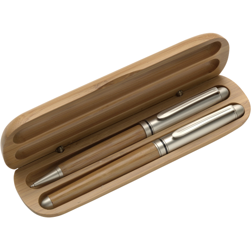 Bamboo ballpen and rollerpen
