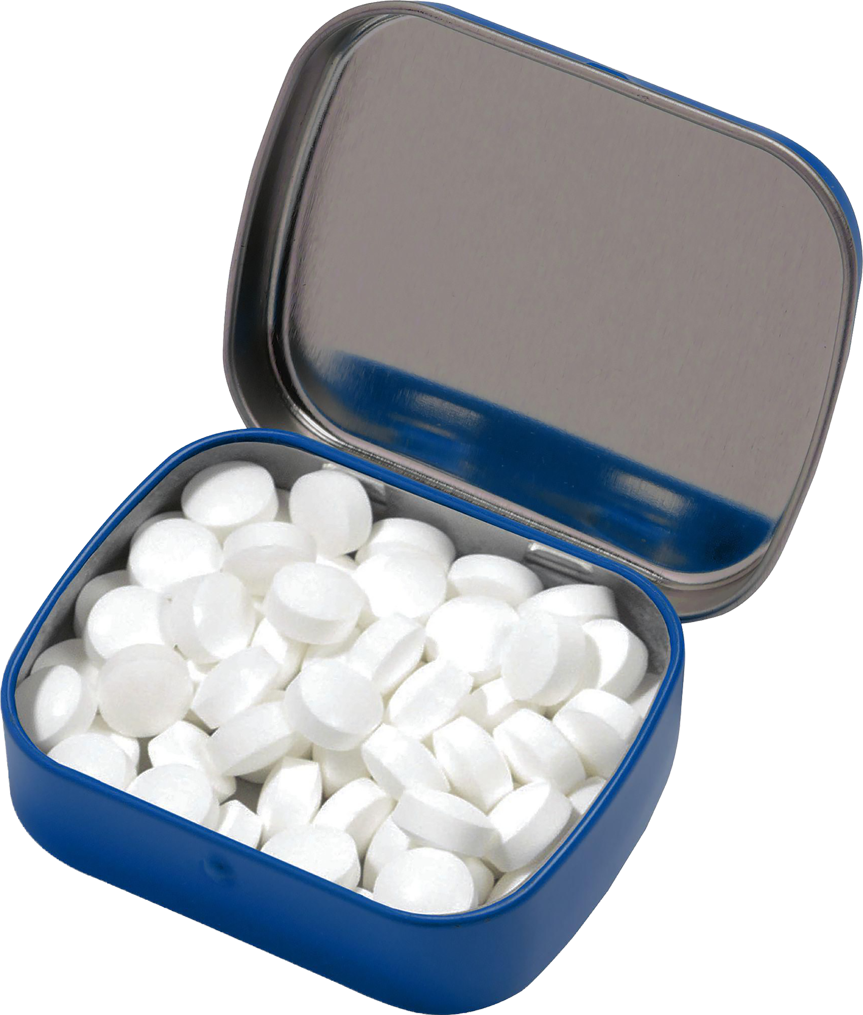 Picture of Small flat tin with approx 25g of mints