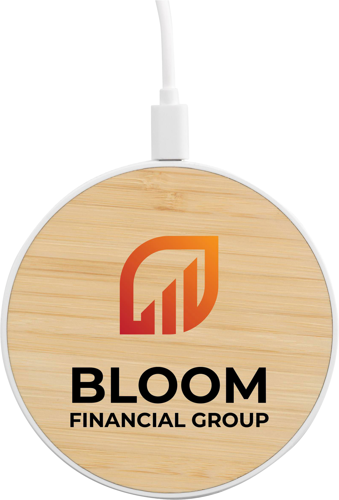Picture of Bamboo 15W wireless fast charger