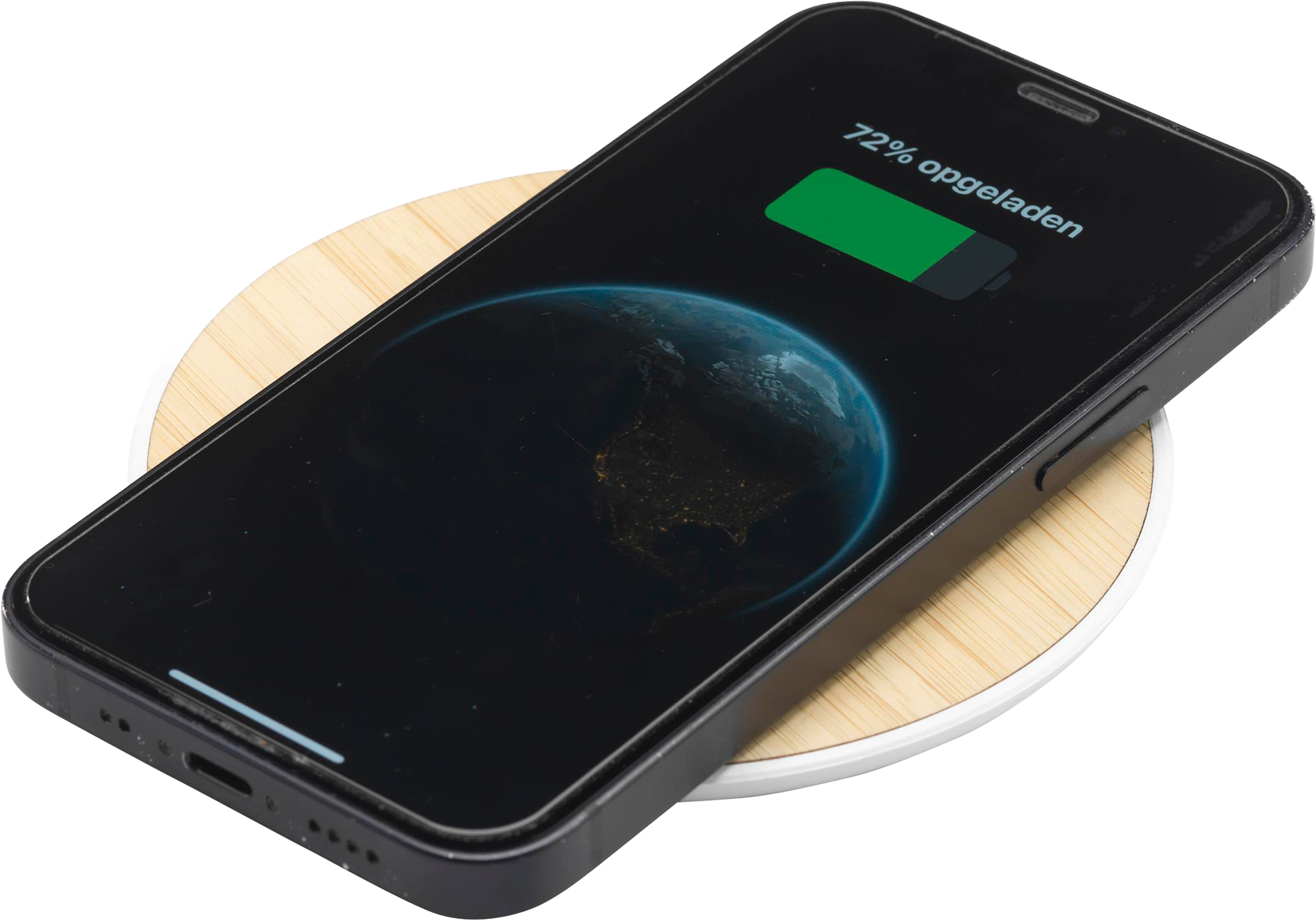 Picture of Bamboo 15W wireless fast charger