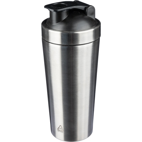 Recycled stainless steel single-walled shaker (750 ml)