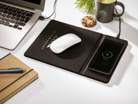 Recycled wireless charging mouse mat 262078_001 (Black)
