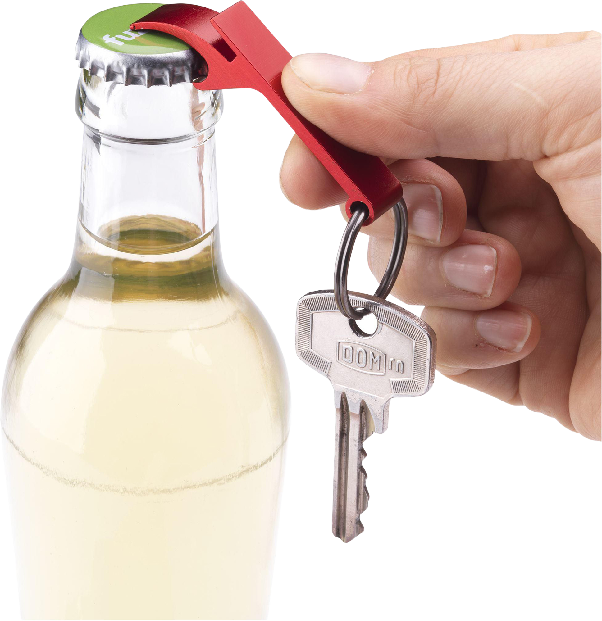 Picture of Recycled bottle opener keyring