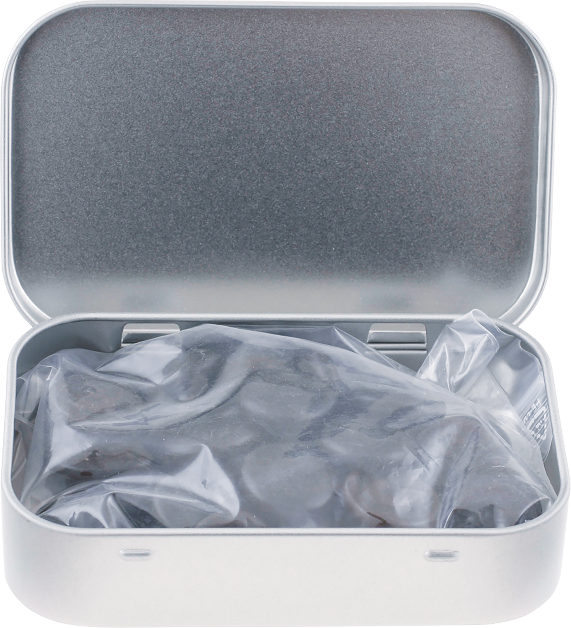 Picture of Large flat hinged tin with Haribo liquorice
