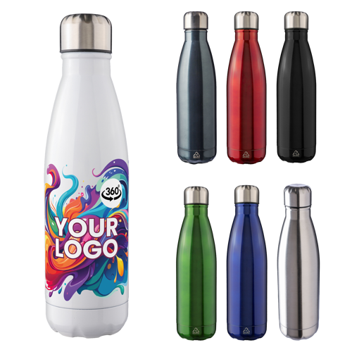 Recycled stainless steel single walled bottle (650ml)